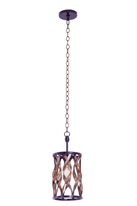 Kalco 501850MC One Light Mini Pendant, Milk Chocolate