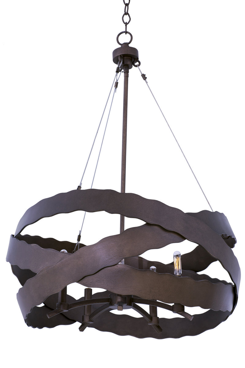 Kalco 502651BS Five Light Pendant, Brownstone