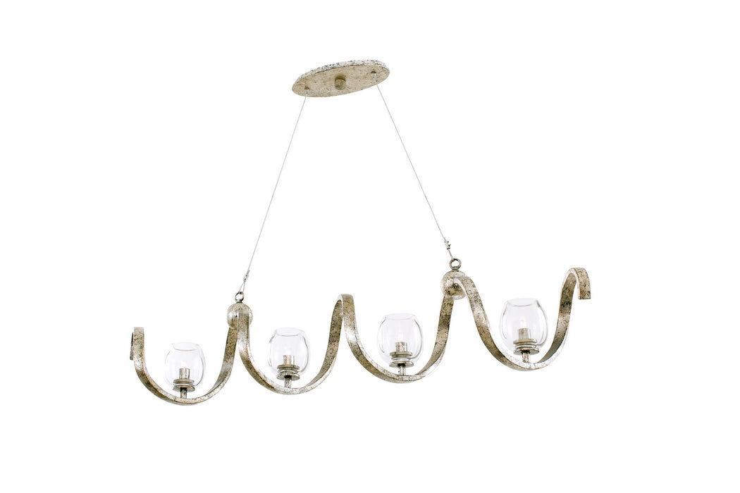 Kalco 502760PT LED Island Pendant, Platinum