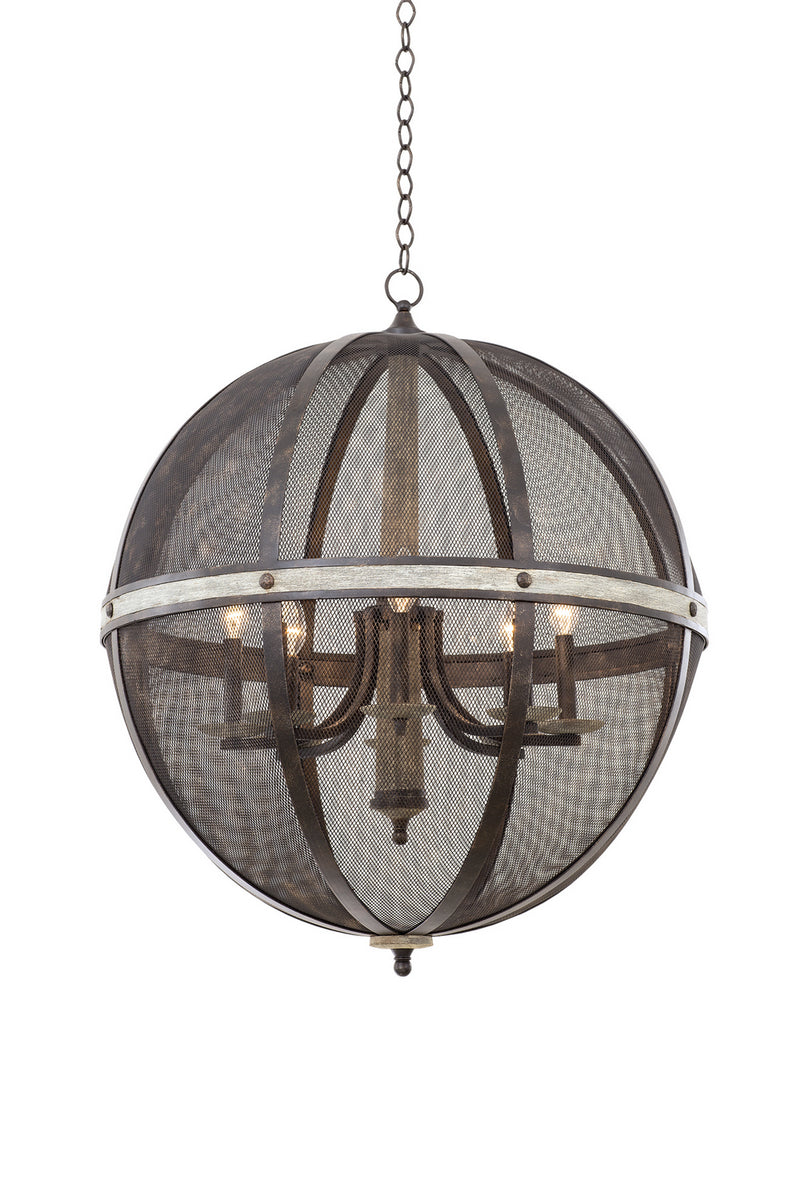 Kalco 7043FG Eight Light Chandelier, Florence Gold