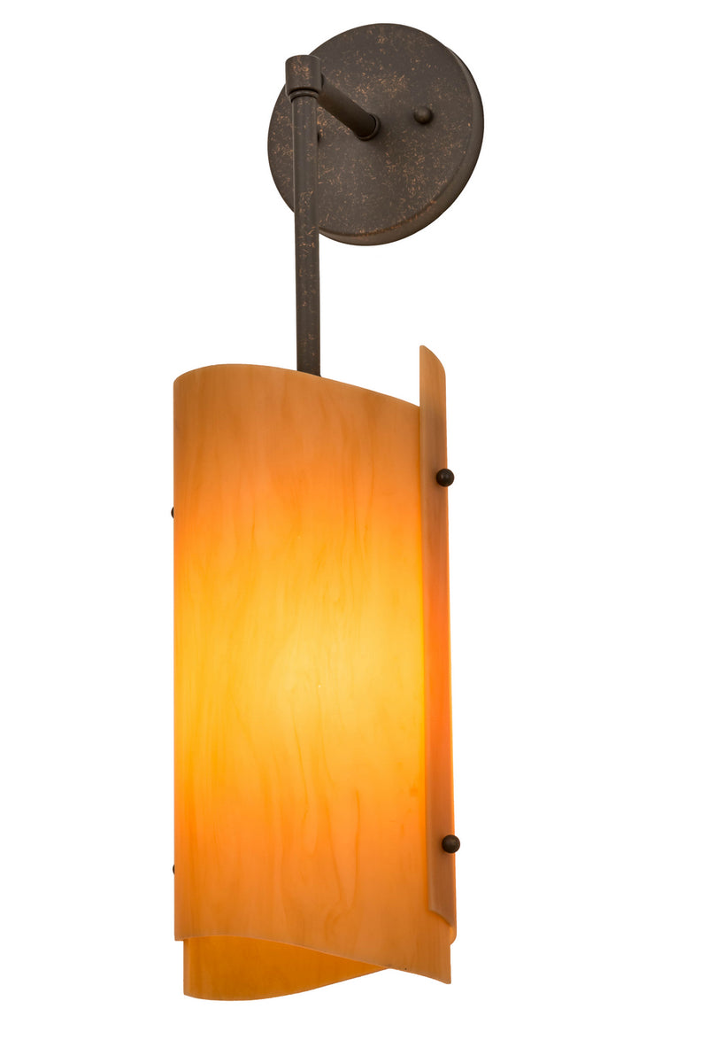 Meyda Tiffany 170137 One Light Wall Sconce, Gilded Tobacco