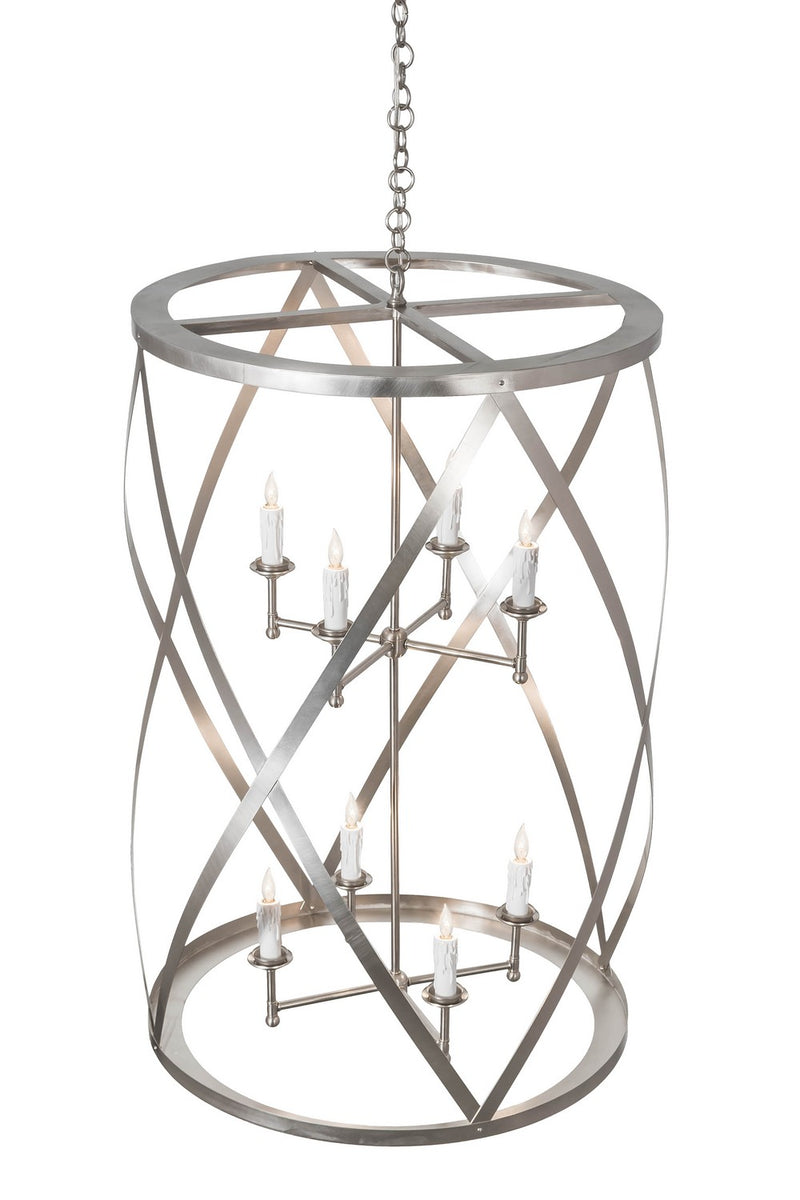 Meyda Tiffany 172872 Eight Light Pendant, Brushed Nickel