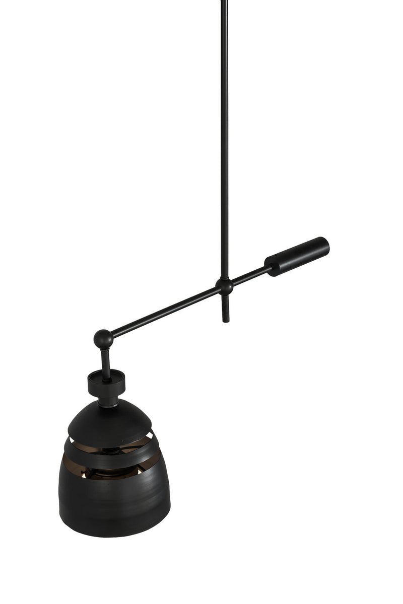 Meyda Tiffany 175788 One Light Pendant, Matte Black