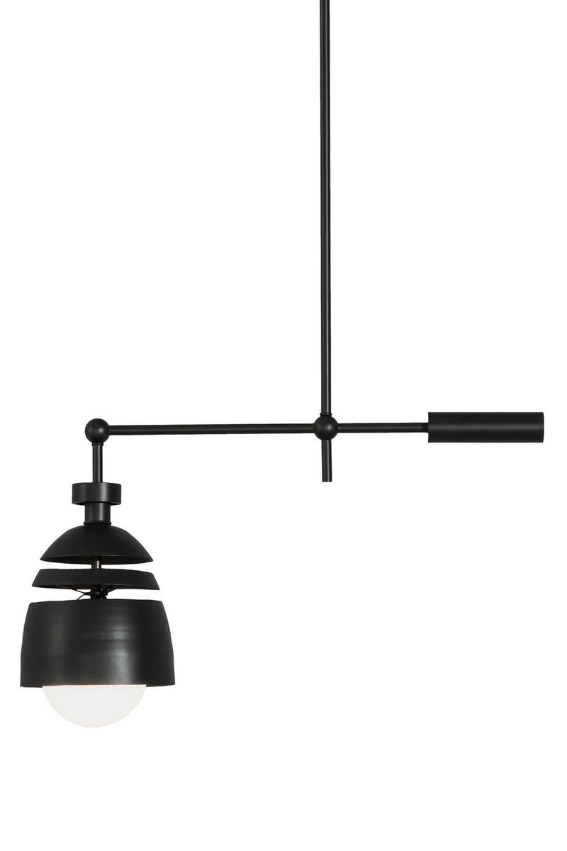 Meyda Tiffany 175788 One Light Pendant, Matte Black