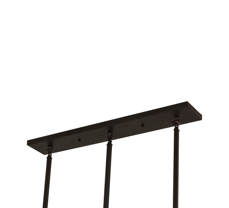 Meyda Tiffany 177095 Three Light Pendant, Oil Rubbed Bronze