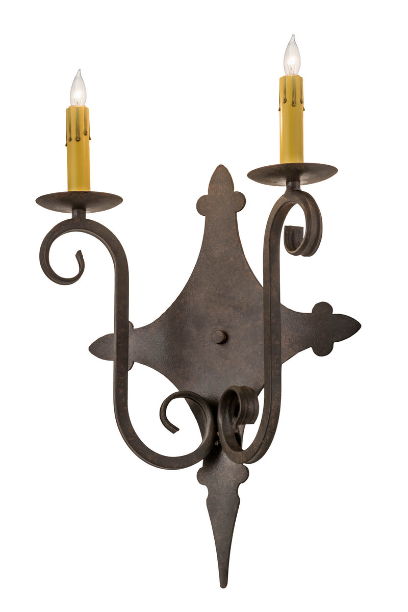 Meyda Tiffany 177298 Two Light Wall Sconce, Cajun Spice