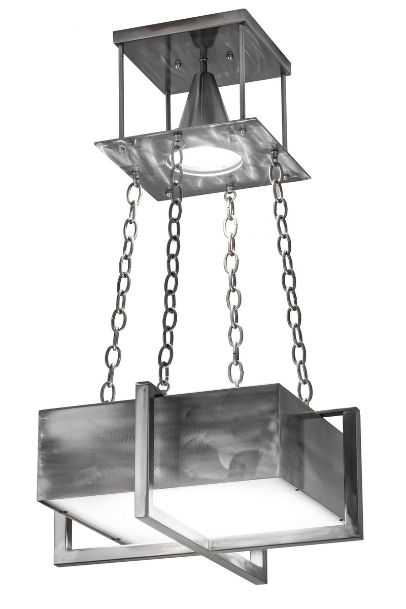 Meyda Tiffany 177380 One Light Pendant, Satin Clear