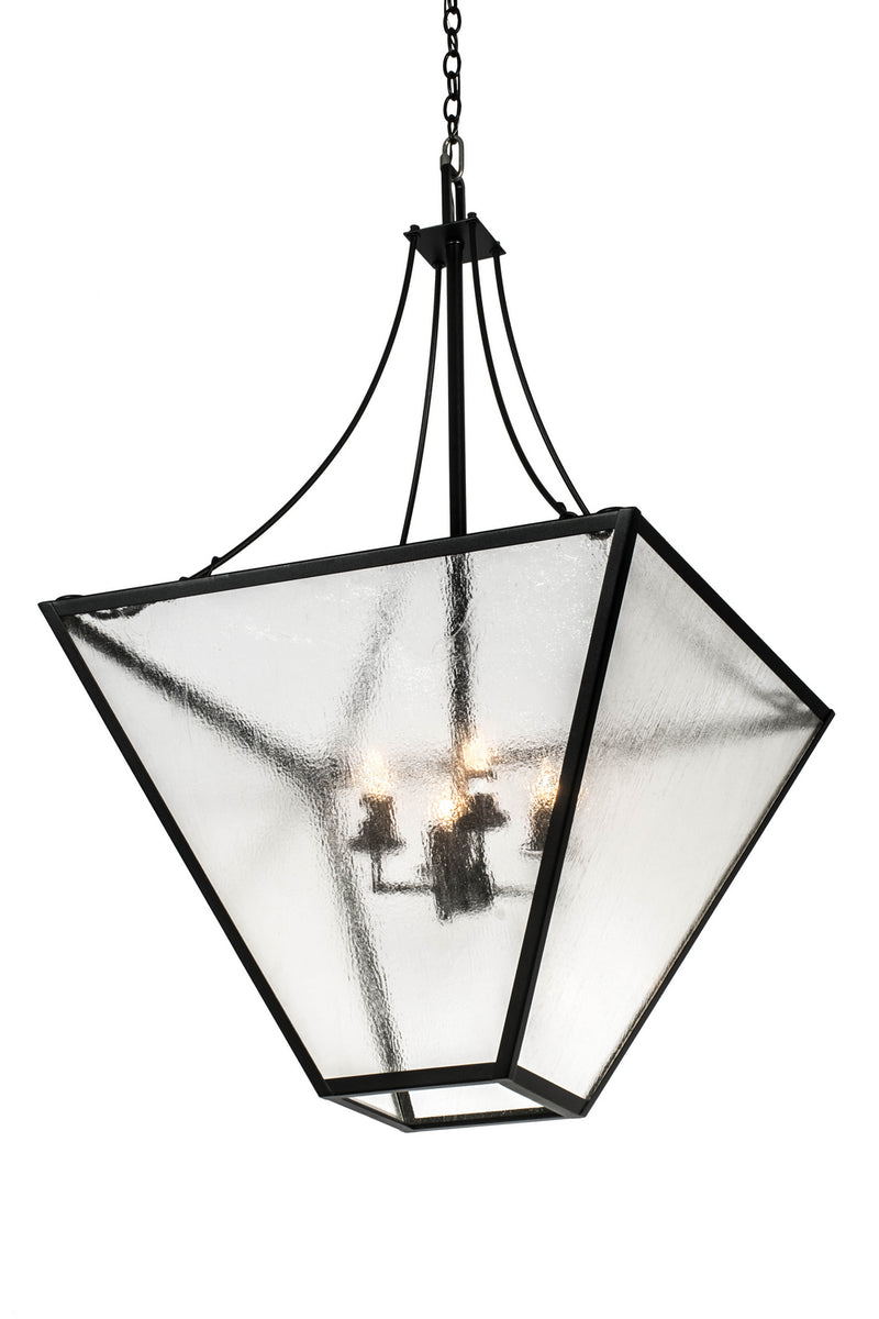 Meyda Tiffany 177948 Four Light Pendant, Textured Black