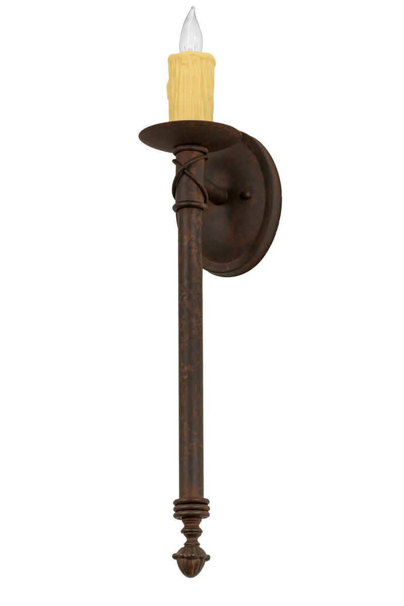 Meyda Tiffany 177974 One Light Wall Sconce, Rusty Nail