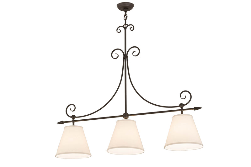 Meyda Tiffany 178065 Three Light Island Pendant, Oil Rubbed Bronze