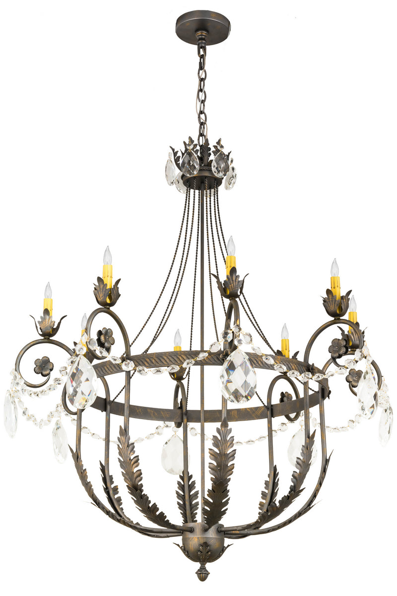 Meyda Tiffany 178081 Eight Light Chandelier, French Bronze