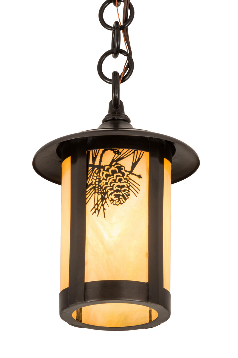 Meyda Tiffany 90066 One Light Pendant, Craftsman Brown