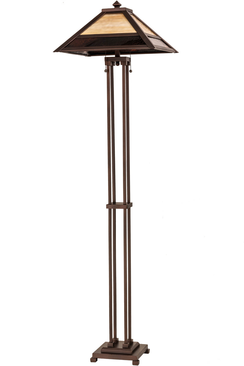 Meyda Tiffany 179148 Two Light Floor Lamp, Mahogany Bronze