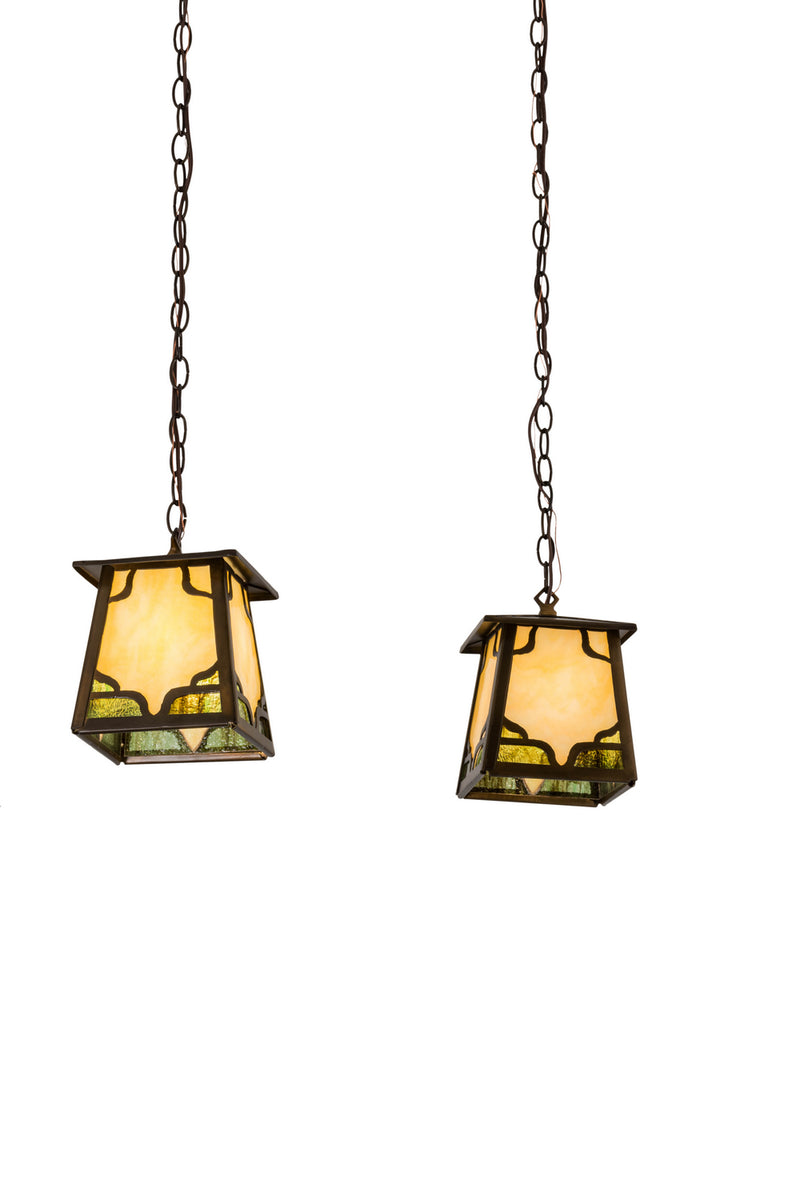 Meyda Tiffany 179171 Two Light Island Pendant, Copper,Mahogany Bronze
