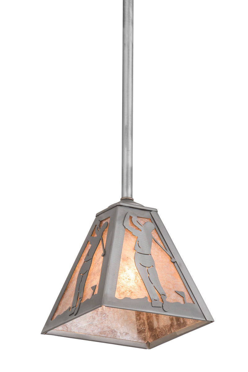 Meyda Tiffany 179549 One Light Pendant, Industrial Steel