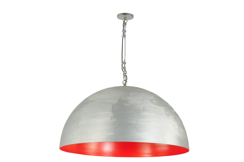 Meyda Tiffany 180677 One Light Pendant, Brushed Aluminum