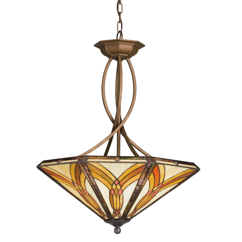 Meyda Tiffany 65174 Six Light Inverted Pendant, Steel