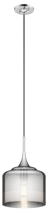Kichler 43354CH One Light Pendant, Chrome