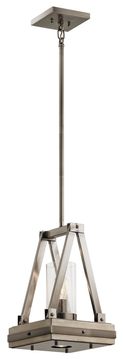 Kichler 43435CLP One Light Pendant, Classic Pewter