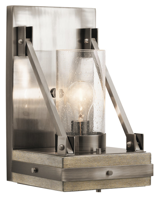 Kichler 43436CLP One Light Wall Sconce, Classic Pewter