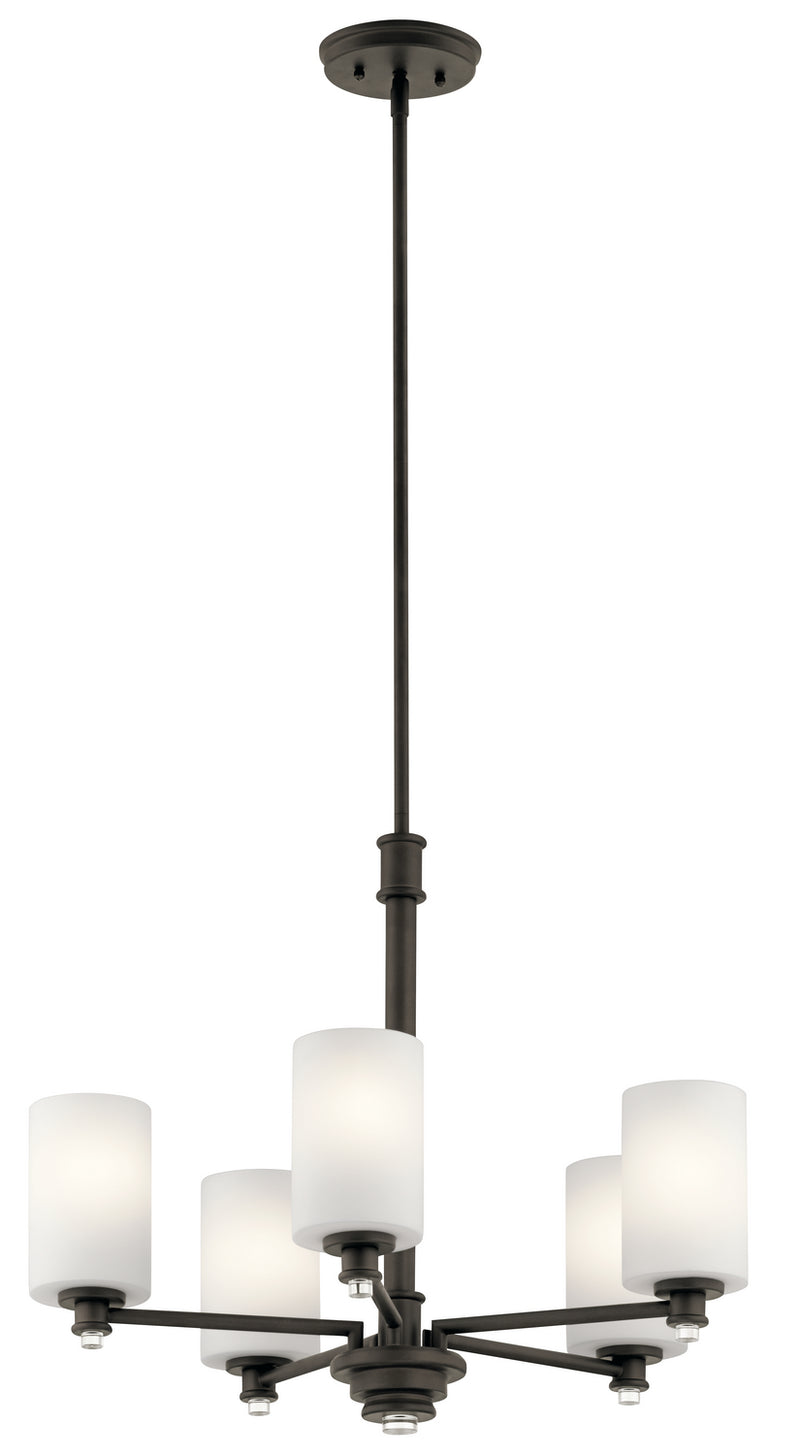 Kichler 43923OZ Five Light Chandelier, Olde Bronze