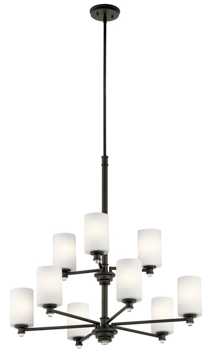 Kichler 43924OZ Nine Light Chandelier, Olde Bronze