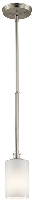 Kichler 43927NI One Light Mini Pendant, Brushed Nickel