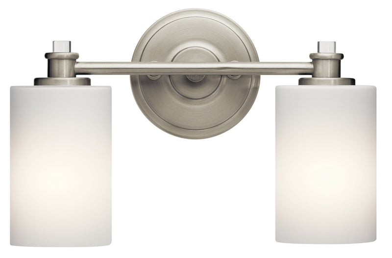 Kichler 45922NI Two Light Bath, Brushed Nickel