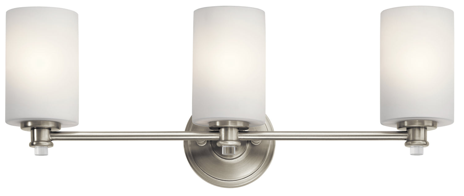 Kichler 45923NI Three Light Bath, Brushed Nickel