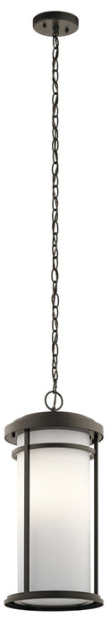 Kichler 49689OZ One Light Outdoor Pendant, Olde Bronze