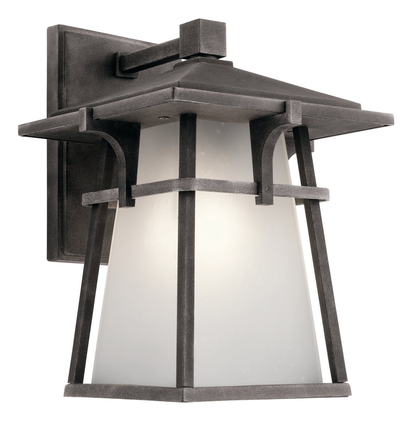 Kichler 49721WZC One Light Outdoor Wall Mount, Weathered Zinc