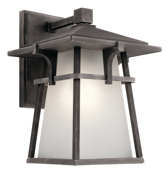 Kichler 49721WZC One Light Outdoor Wall Mount, Weathered Zinc