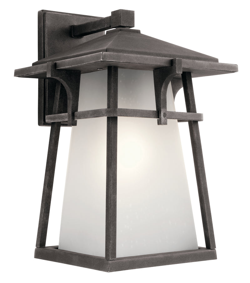 Kichler 49722WZC One Light Outdoor Wall Mount, Weathered Zinc