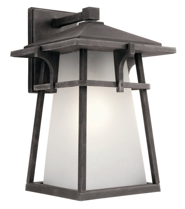 Kichler 49722WZC One Light Outdoor Wall Mount, Weathered Zinc