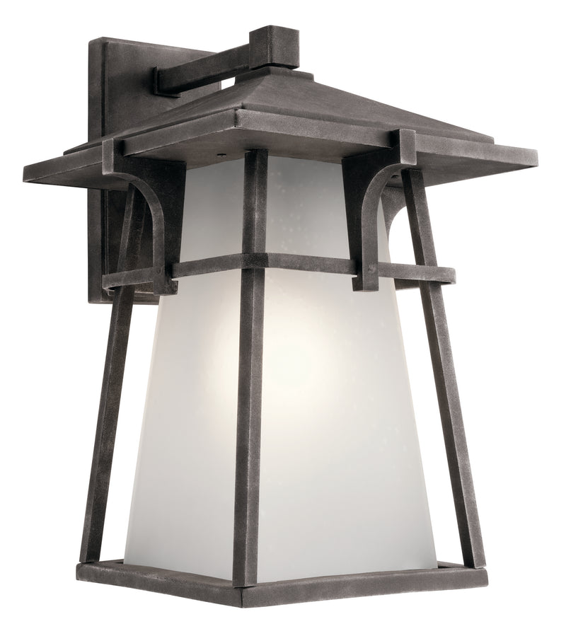 Kichler 49723WZC One Light Outdoor Wall Mount, Weathered Zinc