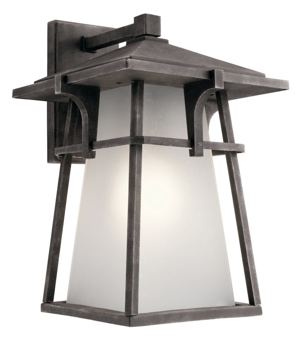 Kichler 49723WZC One Light Outdoor Wall Mount, Weathered Zinc