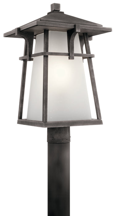 Kichler 49724WZC One Light Outdoor Post Mount, Weathered Zinc