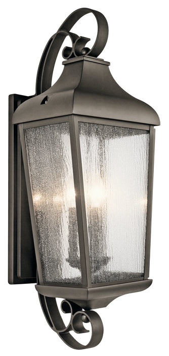 Kichler 49738OZ Three Light Outdoor Wall Mount, Olde Bronze