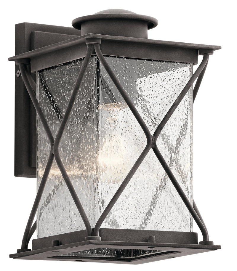Kichler 49743WZC One Light Outdoor Wall Mount, Weathered Zinc
