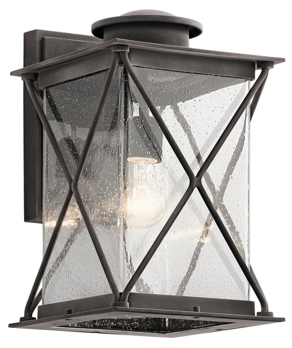 Kichler 49745WZC One Light Outdoor Wall Mount, Weathered Zinc
