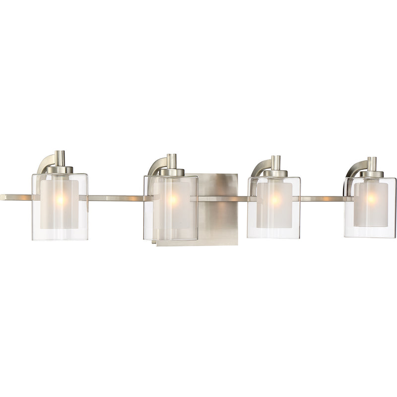 Quoizel KLT8604BNLED Four Light Bath Fixture, Brushed Nickel