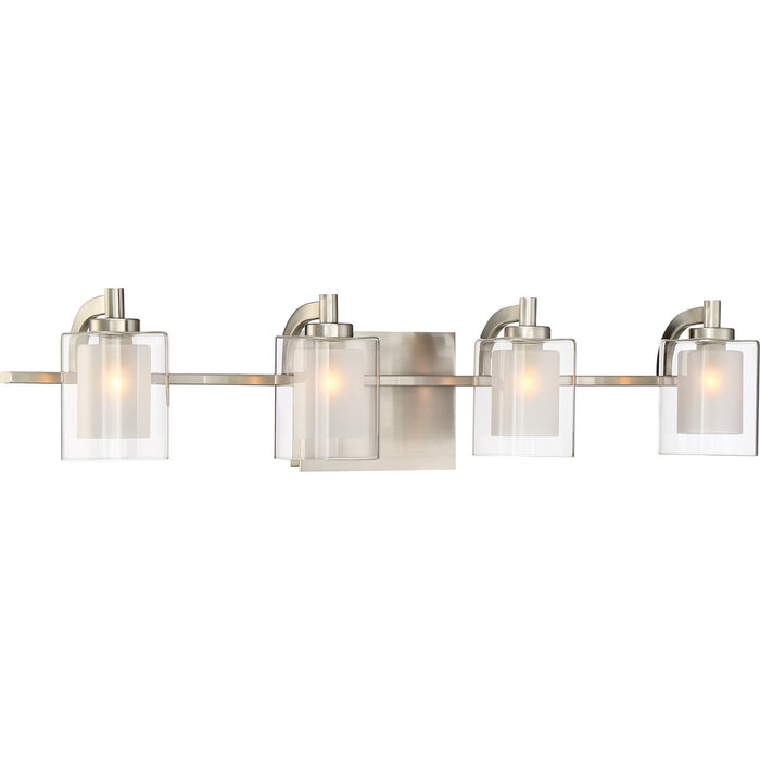 Quoizel KLT8604BNLED Four Light Bath Fixture, Brushed Nickel