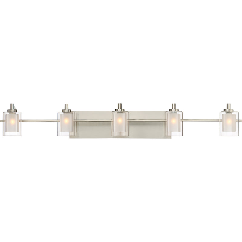 Quoizel KLT8605BNLED Five Light Bath Fixture, Brushed Nickel