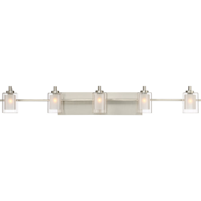 Quoizel KLT8605BNLED Five Light Bath Fixture, Brushed Nickel