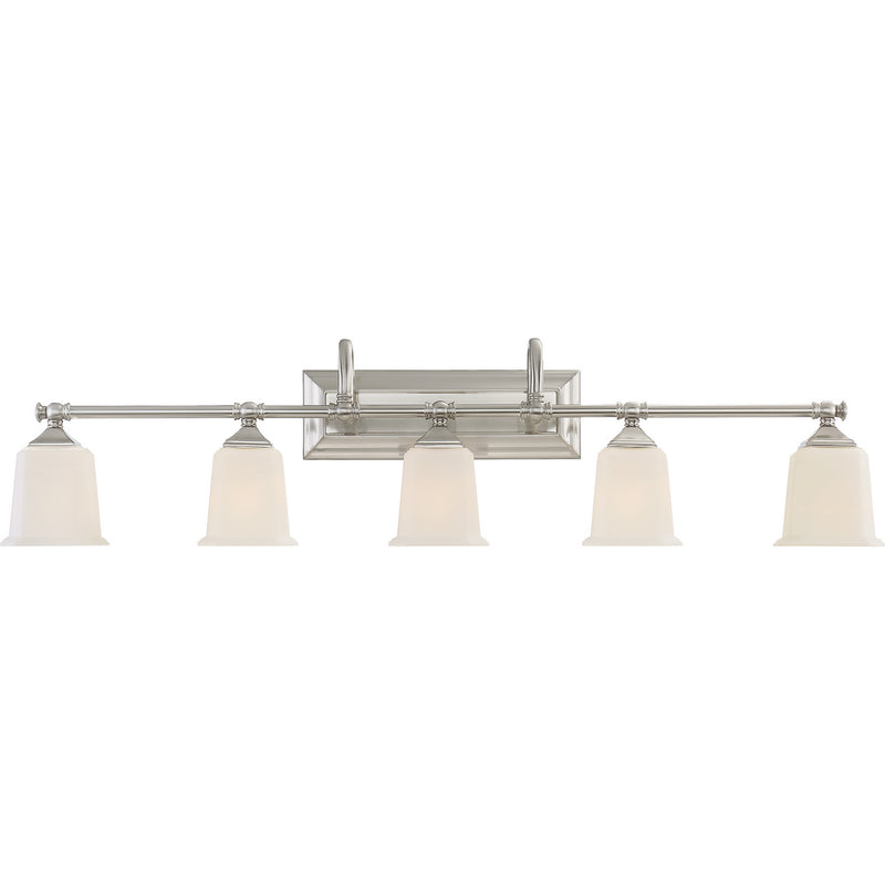 Quoizel NL8605BN Five Light Bath Fixture, Brushed Nickel