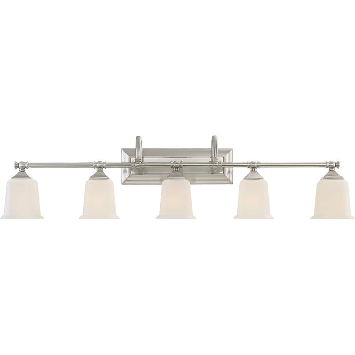 Quoizel NL8605BN Five Light Bath Fixture, Brushed Nickel
