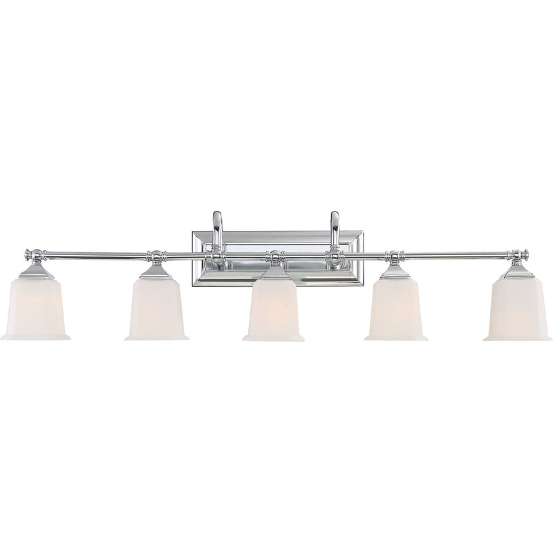 Quoizel NL8605C Five Light Bath Fixture, Polished Chrome
