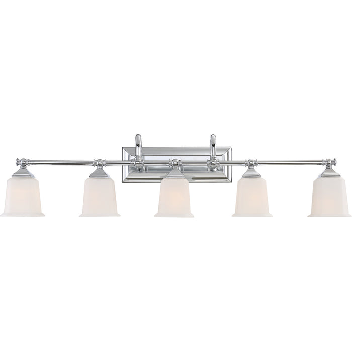 Quoizel NL8605C Five Light Bath Fixture, Polished Chrome