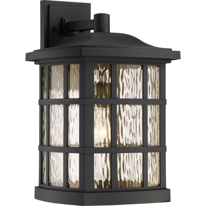 Quoizel SNN8411K One Light Outdoor Wall Lantern, Mystic Black
