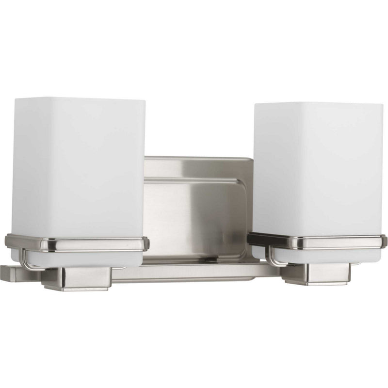Progress Lighting P2194-09 Two Light Bath, Brushed Nickel